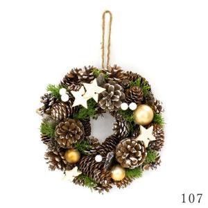 クリスマス リース とりよせ品 ナチュラルリース 造花 クリスマスリース スワッグ ハンガー ツリー クリスマスツリー もみの木 葉っぱ オーナメント 雑貨