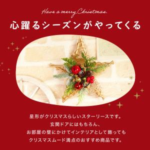 クリスマス リース 即日出荷 りんごとキラキラ...の詳細画像4