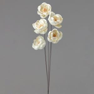 ハンドメイドフラワー 花材 とりよせ品 ソーラーララピオニー 花材 素材 材料 パーツ ソラフラワー ハンドメイドフラワー 白 ホワイト ピオニー 大地農園
