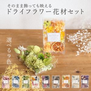 《 ドライフラワー 花材 》 ☆即日出荷☆花びし ドライフラワー 花材セット パーツ 素材 材料 詰め合わせ 詰合せ 小分け 少量 アソート ソラフラワー リース｜y-hanabishi