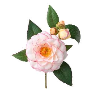 造花 とりよせ品 椿 ピンクホワイト 和 ツバキ...の商品画像