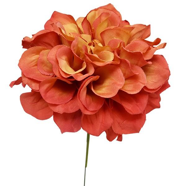 造花 とりよせ品 ダリアピック オレンジコーラル インテリア インテリアフラワー フェイクフラワー ...