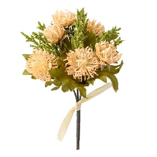 【P5倍中 12/02 09:59迄】 造花 とりよせ品 ポンポンバンドル ベージュクリーム(3本束...