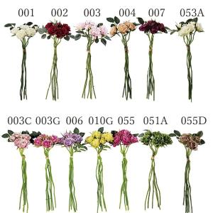 《 造花 》☆出荷☆アスカ ローズバンチ (4輪+つぼみ1輪)