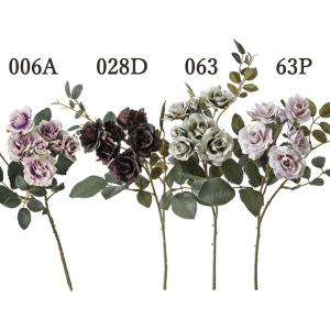 《 造花 》☆出荷☆アスカ ローズ×5 つぼみ×2 インテリア