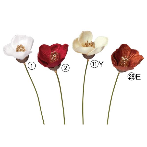 正月 造花 即日出荷 ベルベットカメリアピック 椿 ツバキ ベロア 髪飾り 材料 花材 パーツ ヘッ...