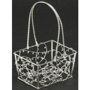 アレンジベース ワイヤー とりよせ品 プラチナメッシュ角長手付 ワイヤー 壁掛け インテリア 花資材 花器 ベース アレンジ 安い 装飾 フラワーアレンジ