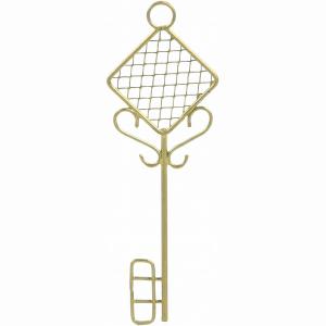《 アレンジベース 》◆とりよせ品◆SG Wonder zone ワイヤーKEY ダイヤ 金 ワイヤー 壁掛け インテリア 花資材 花器 ベース 赤
