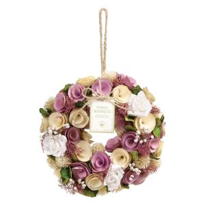 ドライフラワー アレンジ とりよせ品 ドライ木の実のナチュラルリース 24cm ラベンダー ドライフラワー プリザーブドフラワー アレンジメント 母の日 花