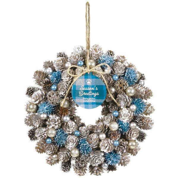 クリスマス リース ドライフラワー アレンジ とりよせ品 ドライ木の実のクリスマスリース 23cm ...