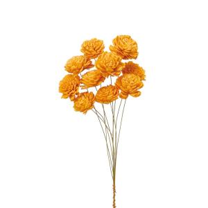 ハンドメイドフラワー 花材 即日出荷 ソーラーローズ 小 レモンイエロー 花材 素材 材料 パーツ ソラフラワー ハンドメイドフラワー オレンジ 卸 大地農園