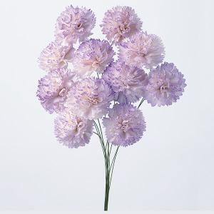 ハンドメイドフラワー 花材 即日出荷 ソーラーシフォンカーネーション・小 ホワイトパープル ドライフラワー ソーラー ハンドメイドフラワー 花 大地農園