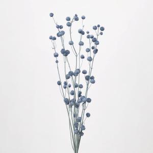 ドライフラワー 花材 即日出荷 ボンボンブランチ ウォーターブルー 花材 素材 パーツ 材料 青 水色 丸い ポンポン アレンジ 花束 ブーケ 迎春 卸 大地農園