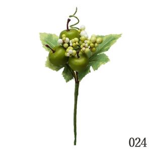 《フェイクフルーツ》☆出荷☆花びし ミニグリーンアップルピック