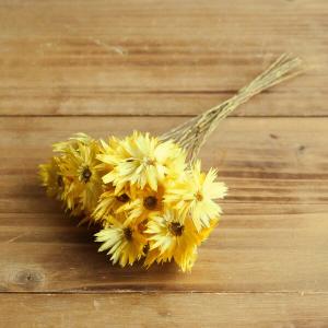 ドライフラワー 花材 即日出荷 エバーラスティング イエロー ドライフラワー スワッグ ブーケ ドライフラワー花束 ドライフラワースワッグ 花材 東方貿易