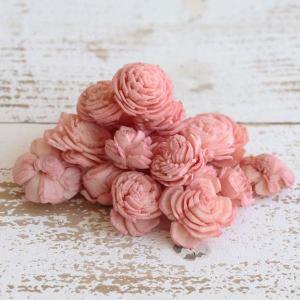 ハンドメイドフラワー 花材 即日出荷 ソーラーローズミニ・ヘッド ライトピンク ドライフラワー ソーラー ハンドメイドフラワー 花 花材 素材 卸 東方貿易