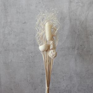 ドライフラワー 花材 即日出荷 カーリーティンティンミックスアレンジ ホワイト リーフ 葉 ドライフラワー スワッグ ブーケ ドライフラワー花束 東方貿易