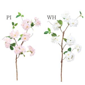 造花 とりよせ品 ヤエザクラブランチ 桜 サクラ 枝 八重桜 チェリーブロッサム インテリア インテリアフラワー フェイクフラワー シルクフラワー ビバ工芸