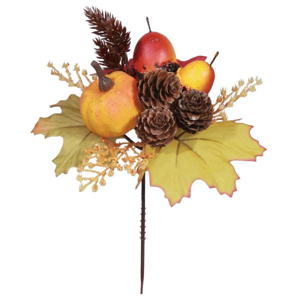 フェイクフルーツ 造花 花束 とりよせ品 パンプキンドングリピック インテリア イミテーション 花材...