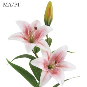 造花 とりよせ品 ニューカサブランカ×2 百合...の詳細画像1