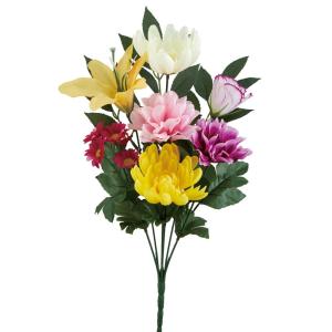仏花 造花 とりよせ品 リシアンサス トルコ桔梗 紫 パープル 白