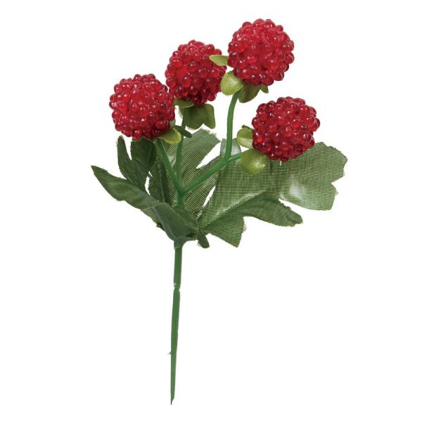 造花 グリーン 実 とりよせ品 ラズベリーピック ラズベリー キイチゴ 木苺 フランボワーズ 木イチ...