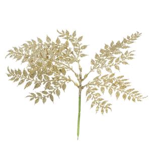 とりよせ品 Viva シャイニーファーンピック ゴールド ピック 造花 もみの木 葉っぱ オーナメント クリスマス 雑貨