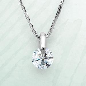 K18一粒ダイヤモンドネックレス 0.4ctUP Dカラー VVS2 トリプル