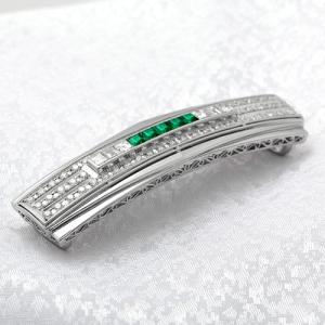 帯留めPtプラチナダイヤモンドパール翡翠（高級品） : 宝寿堂 Yahoo!店