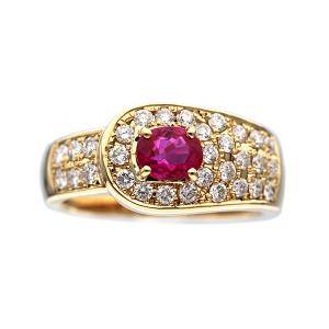 K18ダイヤモンドピンキーリング リングサイズ5号 サイズ変更可 : 宝寿