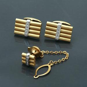 半額/ PT900 K14WG/ダイヤモンド ネクタイピン プラチナ