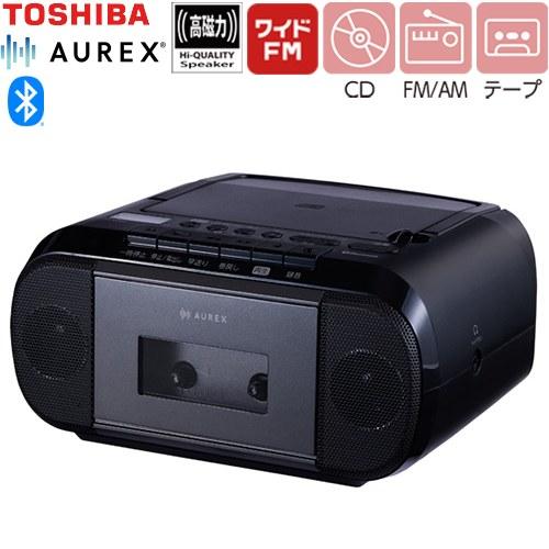 AUREX CDラジオカセットレコーダー オーディオ 東芝 AX-KCR80(K) Bluetoot...