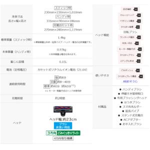コードレス パワかるスティック 掃除機 0.1...の詳細画像3