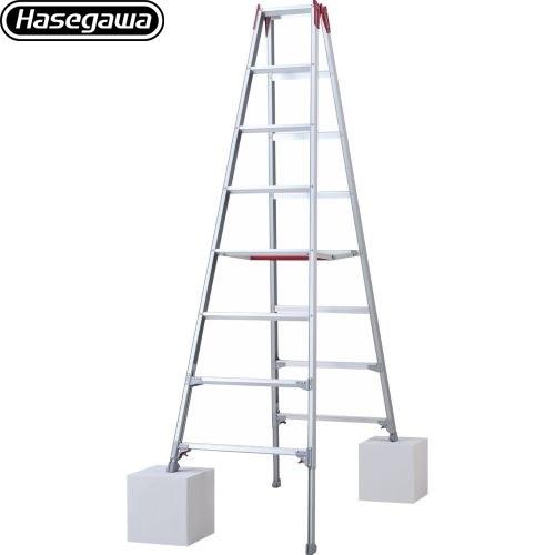 はしご・脚立 最大使用質量：100kg 長谷川工業 RYZ-24d 伸縮脚立 RYZ 8段 【直送 ...