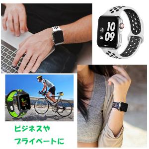 アップルウォッチ バンド シリコン スポーツ ...の詳細画像2