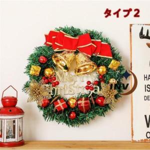 クリスマスリース 30CM 玄関 北欧 飾り ...の詳細画像2