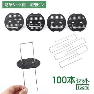 被覆資材押さえ具固定ピン100本セット防草シート...の商品画像