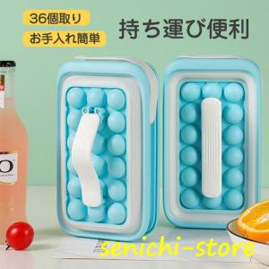 製氷皿 製氷器 シリコン 水筒 取っ手付き 36個取り 2way 丸氷 大容量 アイスボール食品級 氷を作る容器 お手入れ簡単 冷たい おしゃれ