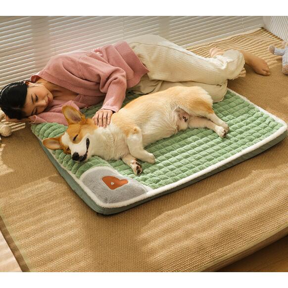 【値下げ】ペット ベッド クッション 犬ベッド 猫ベッド マット 洗える カバー 枕付き 大型犬 小...