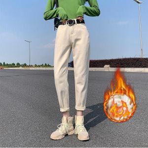 暖パン レディース アンクルパンツ 定番色 ベージュ