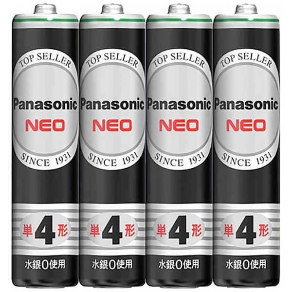パナソニック　Panasonic　(単4形)4本 マンガン乾電池「ネオ」　R03NB/4S
