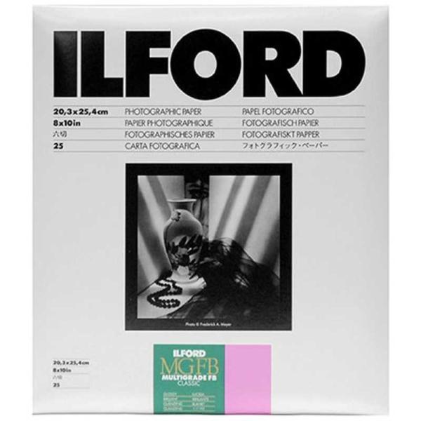 イルフォード　マルチグレードFBクラシック 1K Glossy(光沢) 六切(8×10インチ) 25...