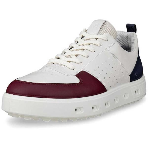 エコー　メンズゴルフシューズ STREET720(ストリート720)DARK RUBY/WHITE/...