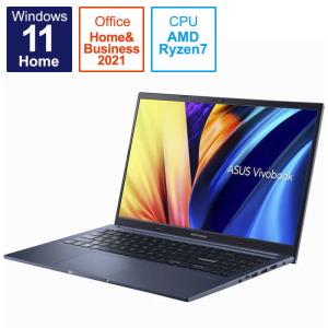 ノートパソコン Vivobook 15 クワイエットブルー M1502IA-BQ066WS ［15.6型 /Windows11 Home /AMD Ryzen 7 /Office HomeandBusiness /メモリ：8GB /SSD：512G…