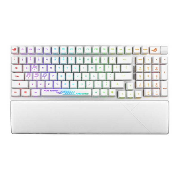 ASUS エイスース　ゲーミングキーボード(白) ［有線・ワイヤレス /Bluetooth・USB ...