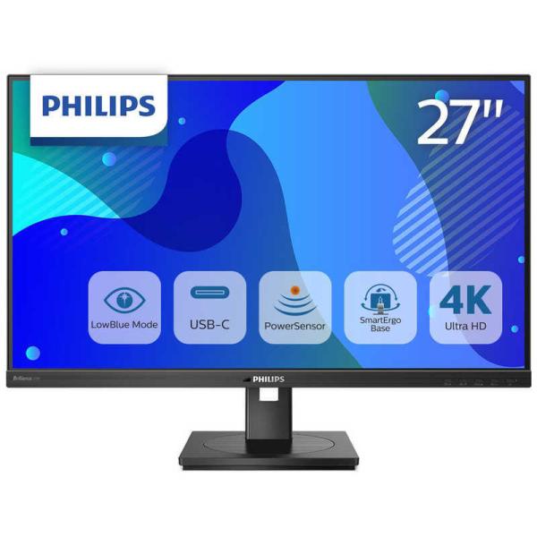 フィリップス　PHILIPS　PCモニター ブラック [27型 /4K(3840×2160） /ワイ...