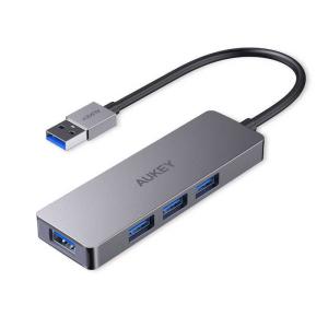 AUKEY　USB-Aハブ グレー [バスパワー /4ポート /USB3.0対応]　CB-H36-GY