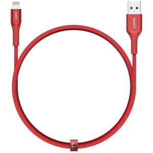 AUKEY ケーブル Impulse Titan ケブラー  1.2m レッド CB-AKL1-RD