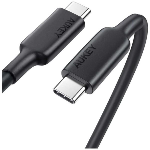 AUKEY　ケーブル　Ｉｍｐｕｌｓｅ　ＰＤ　ＵＳＢ−Ｃ　３．１［Ｔｙｐｅ−Ｃ　ｔｏ　Ｔｙｐｅ−Ｃ］　...