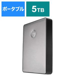 HGST　外付けＨＤＤ　ＵＳＢ−Ｃ＋ＵＳＢ−Ａ接続　Ｇ−ＤＲＩＶＥ　スペースグレー　［ポータブル型　／５ＴＢ］　0G10477